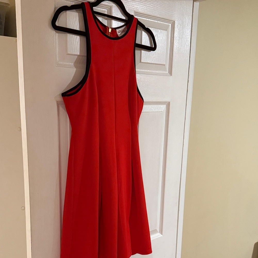 Elegant Red Racerback Dress